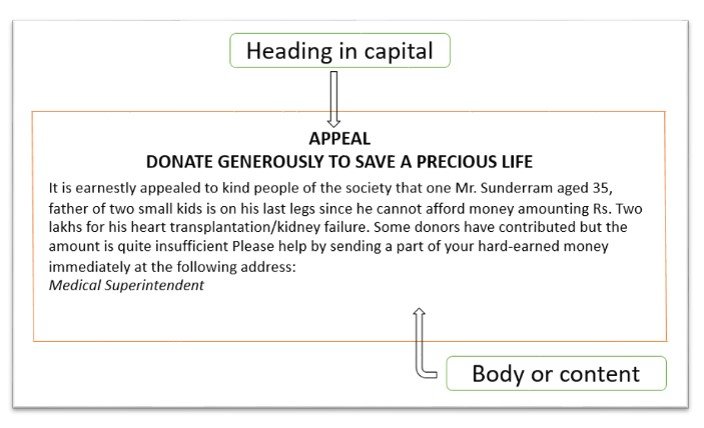 Appeal writing format