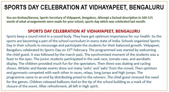 Sport day celebration at Vidyapeet