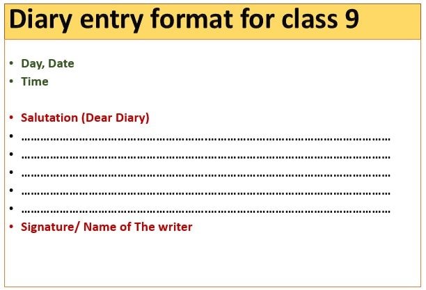 cbse-diary-entry-for-class-9-format-some-topics-worksheet-pdf