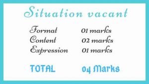 Situation vacant marking scheme