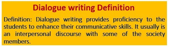 Dialogue writing definition