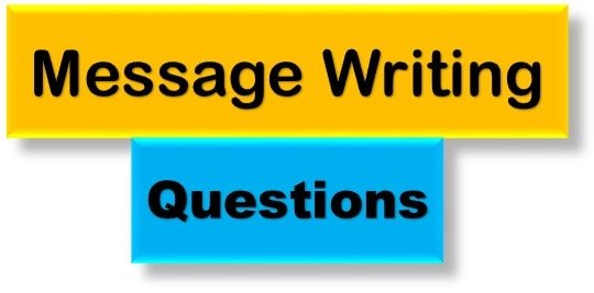 Message writing Questions for class 8
