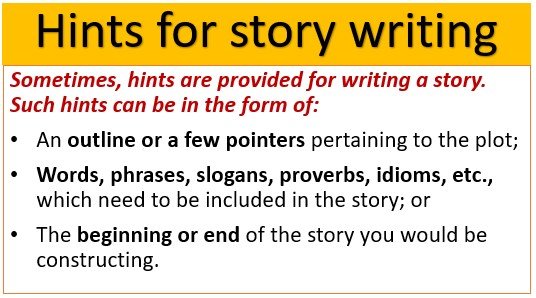 story writing grade 7 with hints