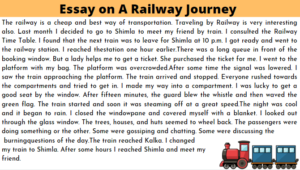 essay a railway journey