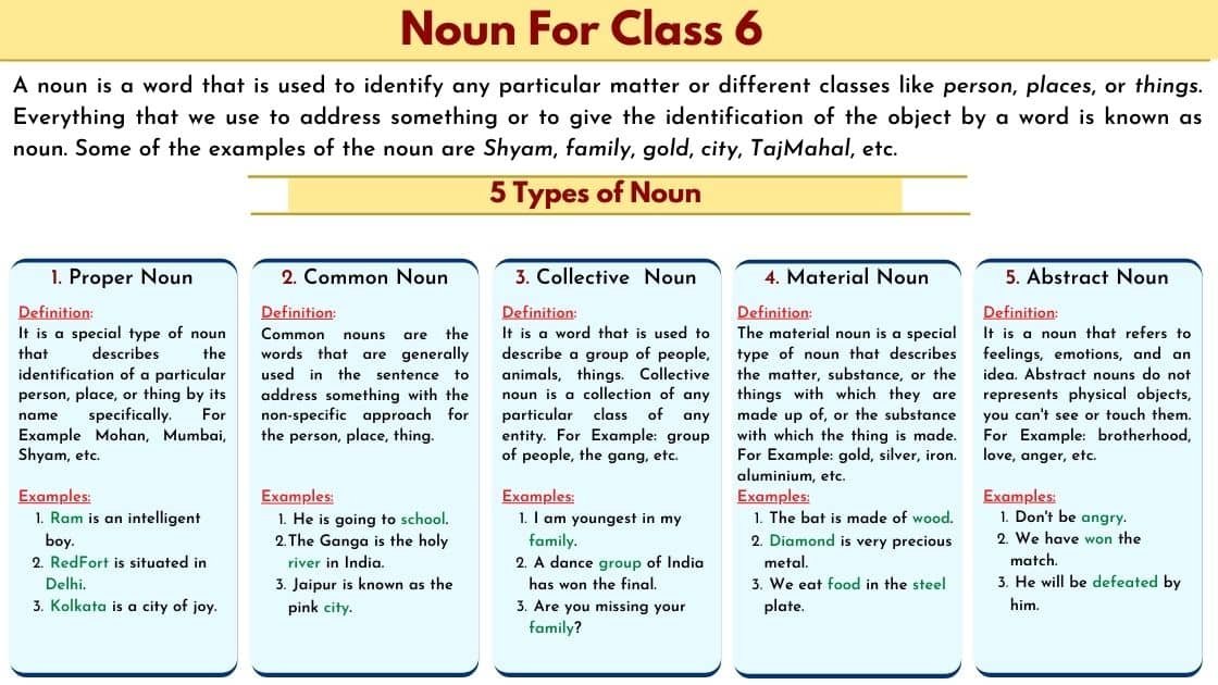 Abstract Noun Exercise For Class 4