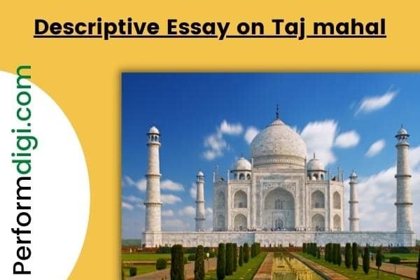 essay on taj mahal class 9