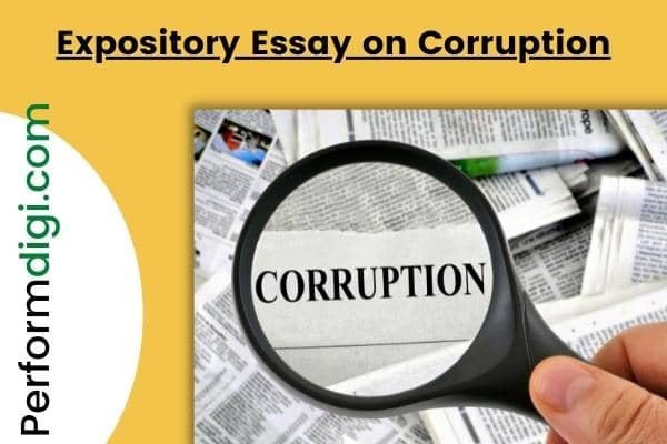 write an expository essay on causes of corruption
