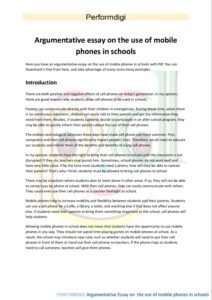 argumentative essay about mobile phone