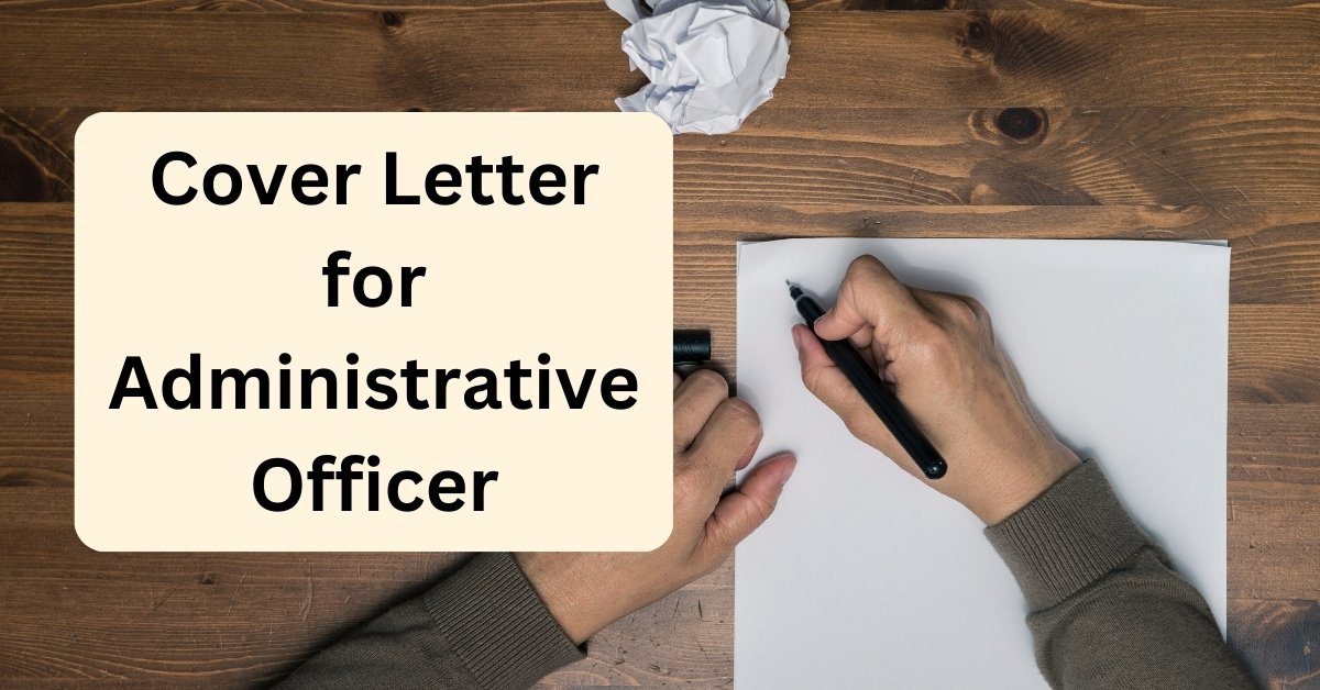 Cover Letter for Administrative Officer – PERFORMDIGI