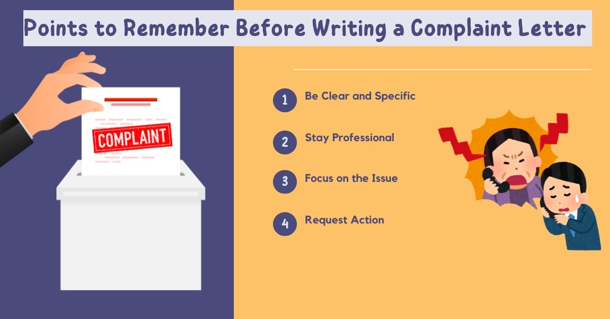 Points to Remember Before Writing a Complaint Letter 